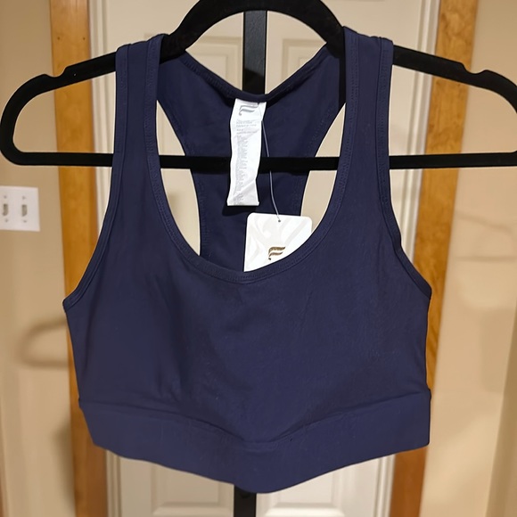 Fabletics Women’s On-The-Go  Medium Impact Sports Bra Deep Navy - Picture 5 of 11